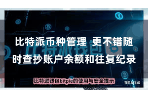 比特派币种管理  更不错随时查抄账户余额和往复纪录