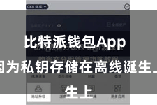 比特派钱包App  因为私钥存储在离线诞生上