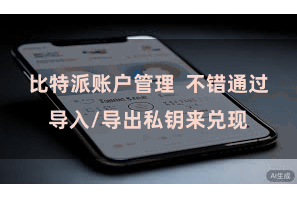 比特派账户管理  不错通过导入/导出私钥来兑现